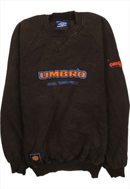 Vintage 90's Umbro Sweatshirt Spellout Crew Neck Heavyweight