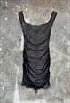 VINTAGE Y2K MESH RUCHED DRESS