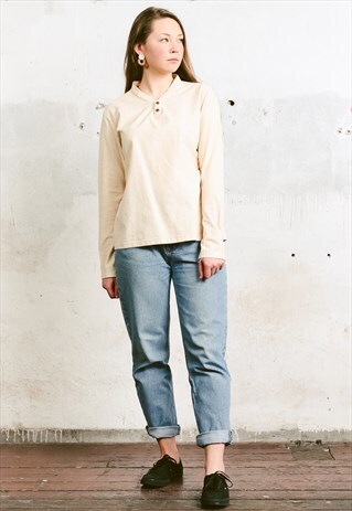 VINTAGE 90S LONG SLEEVED COTTON TOP