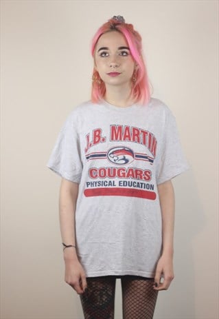 VINTAGE J.B MARTIN COUGARS PHYSICAL EDUCATION T-SHIRT
