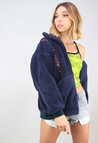 VINTAGE 90S OVERSIZED FLEECE JACKET