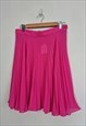 VINTAGE 90'S PINK SHEER PLEATED SKIRT
