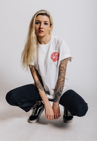 LUCKY STRIPE T-SHIRT WHITE
