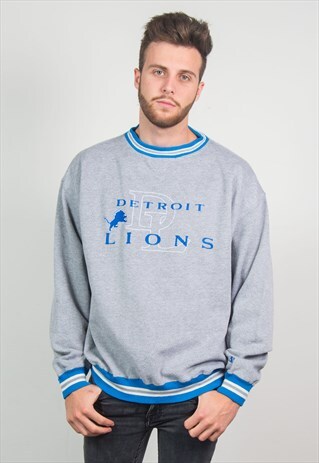 VINTAGE NFL SWEATSHIRT DETROIT LIONS