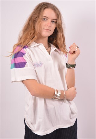 VINTAGE SERGIO TACCHINI POLO SHIRT WHITE
