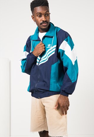 VINTAGE 80S USA ADIDAS SHELL SPORT JACKET / S1096