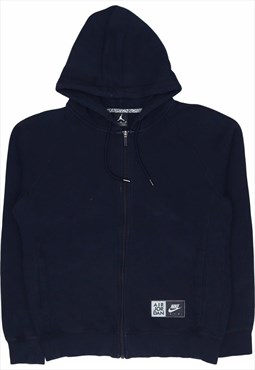 Vintage 90's Nike Hoodie Zip Up Navy