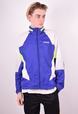 NIKE MENS VINTAGE RAIN JACKET MEDIUM MULTI 90'S