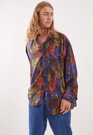 VINTAGE PATTERNED FESTIVAL LONG SLEEVE SHIRT