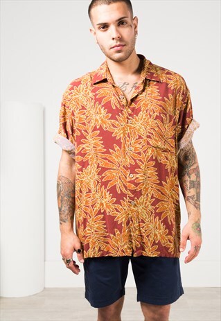 VINTAGE 80S HAWAIIAN SHIRT / S1586