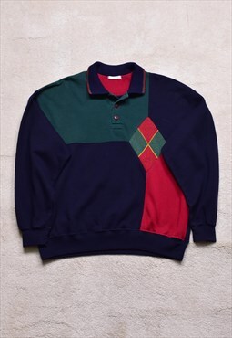 True Vintage 90s St Michael Colour Block Sweater