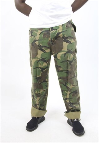 VINTAGE CAMO ARMY 90'S TROUSERS