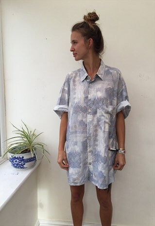 CRAZY PATTERN OVERSIZED RETRO VINTAGE UNISEX FESTIVAL SHIRT