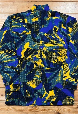 Vintage Fila XS 1/4 zip wavey multicoloured fleece 