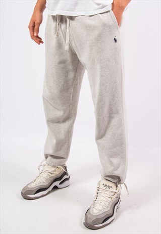 RALPH LAUREN GREY JOGGING BOTTOMS TRACKSUIT TROUSERS