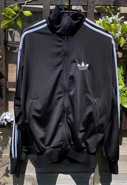 Retro Adidas firebird 2008 black & white tracksuit small 
