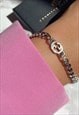 Authentic Gucci Interlocking Pendant Repurposed Bracelet