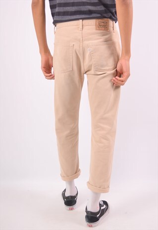 VINTAGE LEVI'S 551 STRAIGHT JEANS BEIGE