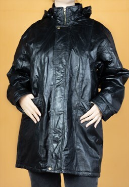 Vintage  Leather Jacket Gabriella Vicenga in Black L