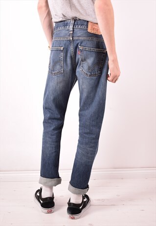 LEVI'S 506 MENS VINTAGE JEANS W31 L30 BLUE 90S