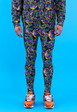 Unisex Trippy Mushroom Print Legging