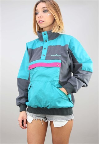 VINTAGE 90S OVERSIZED 1/4 ZIP FESTIVAL FLEECE