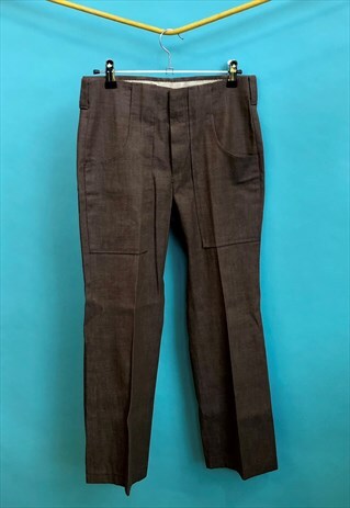 AMAZING VINTAGE LEVIS BROWN FLARE TROUSERS