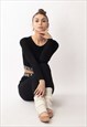 LOVE LETTER BAND COTTON CROP TOP LEGGINGS TRACKSUITS SPORTY