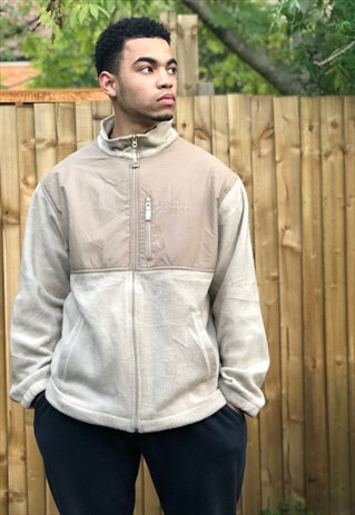 CREAM RALPH LAUREN CHAPS FULL ZIP FLEECE