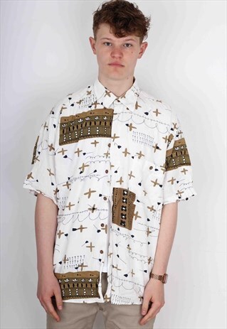 VINTAGE PATTERN SHIRT PTS416