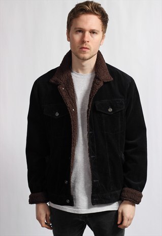 VINTAGE CORDUROY FLEECE LINED JACKET