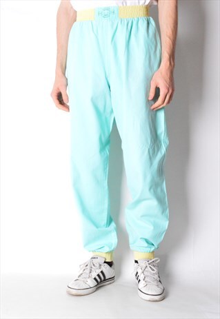 VINTAGE 80S MINT GREEN ADIDAS PANTS