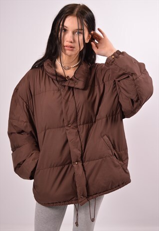 VINTAGE MONCLER PADDED JACKET BROWN
