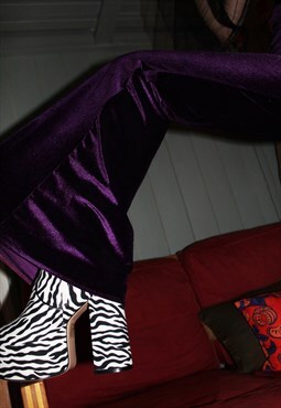 Purple Rain Velvet Flares