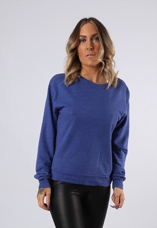 SWEATSHIRT JUMPER AMERICAN APPAREL PLAIN UK 10 (FBCI)
