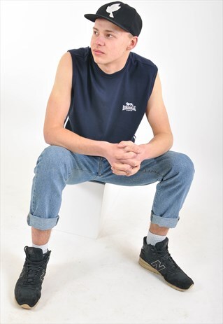 VINTAGE 90S SLEEVELESS ROUND NECK T-SHIRT
