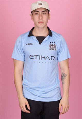 VINTAGE MANCHESTER CITY NIKE FOOTBALL SHIRT