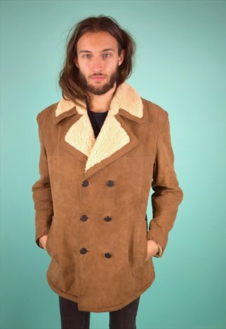 VINTAGE 90'S SHEARLING COAT