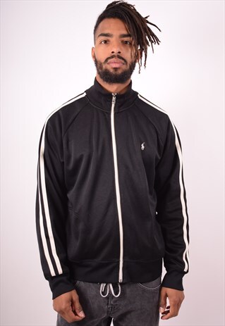 POLO RALPH LAUREN MEN VINTAGE TRACKSUIT TOP JACKET LARGE 90S