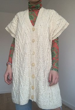 Vintage Ivoire Knitted Comfy Wool Vest