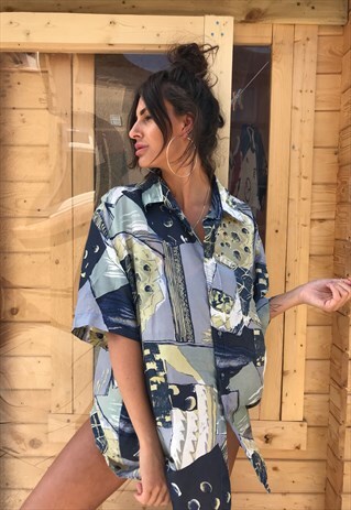 OVERSIZED RETRO 90S 80S VINTAGE UNISEX FESTIVAL SHIRT.