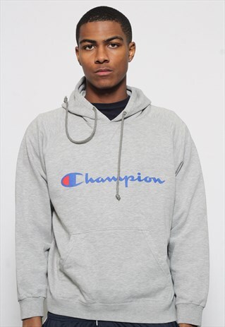 VINTAGE CHAMPION HOODIE GREY