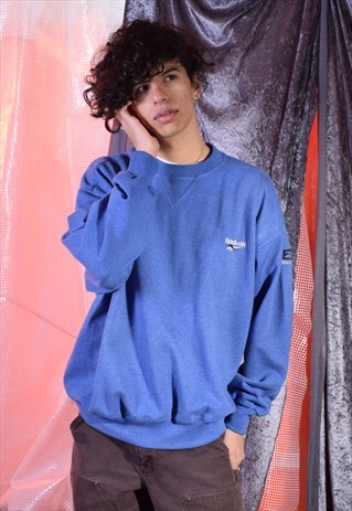 VINTAGE REEBOK BLUE SWEATSHIRT