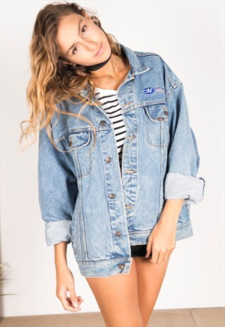 VINTAGE 80S EMBELLISHED LEE DENIM JACKET / R182