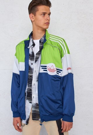 VINTAGE BLUE ADIDAS TRACK JACKET
