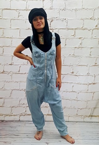 VINTAGE LIGHTWEIGHT DENIM BLUE JUMPSUIT