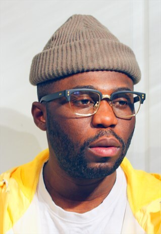 SQUARE SUNGLASSES TRANSPARENT FOR MEN