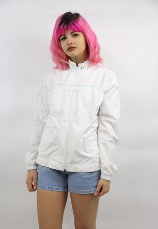 VINTAGE NIKE WHITE SPORTS JACKET