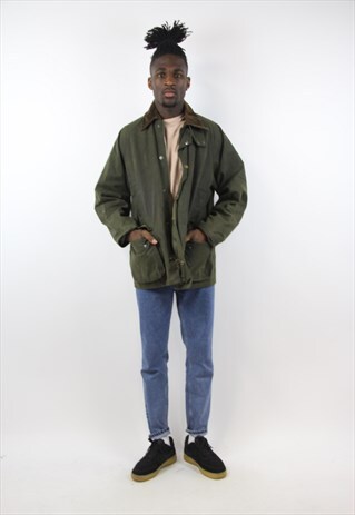 VINTAGE GREEN WAX JACKET