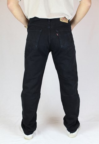 MENS RARE LEVIS 501 JEANS W32 L30 UK MADE STRAIGHT 90S